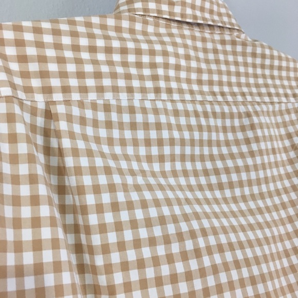J Crew Secret Wash Button Down Shirt in Gingham L - Picture 6 of 8